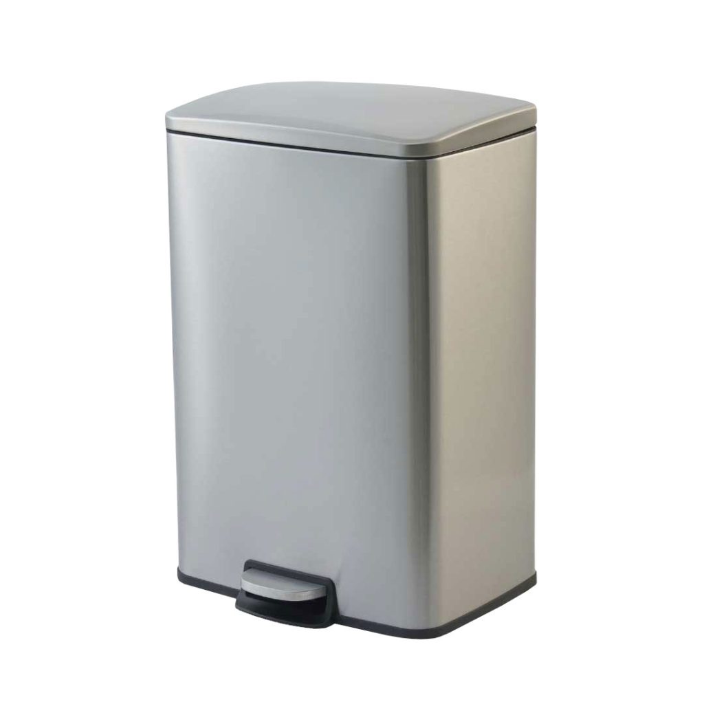 50L Satin-Finished Stainless Steel Svelte® Pedal Bin