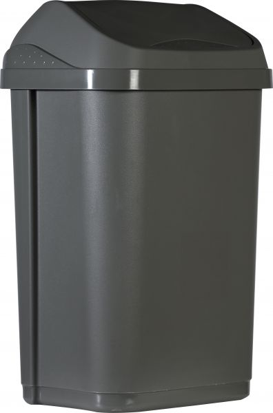 50L Trash Bin with Swing Lid